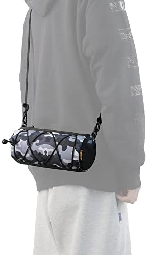 Rhinowalk Fahrrad Lenkertasche - Praktische Vordertasche mit Schultergurt für Reisen & Sport (Schwarz)