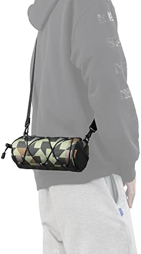 Rhinowalk Fahrrad Lenkertasche - Praktische Vordertasche mit Schultergurt für Reisen & Sport (Schwarz)