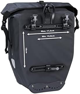 Büchel Fahrradtasche für Gepäckträger – 100% wasserdicht, mit Tragegriff & Schultergurt, ideal für Fahrradtouren