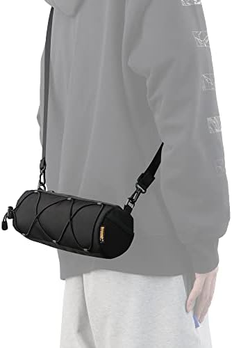 Rhinowalk Fahrrad Lenkertasche - Praktische Vordertasche mit Schultergurt für Reisen & Sport (Schwarz)