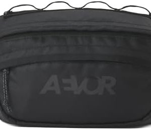 AEVOR Lenkertasche Bar Bag Schwarz Eclipse - Wasserabweisend & nachhaltig - 3 L Volumen für dein Fahrrad