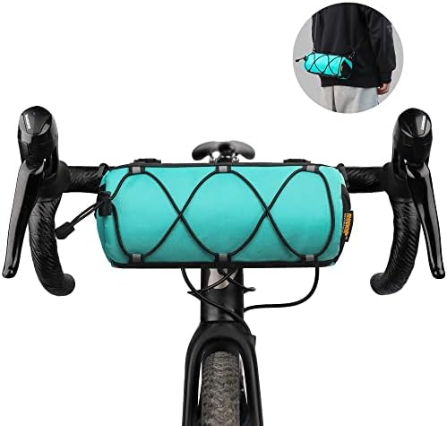 Rhinowalk Fahrrad Lenkertasche - Praktische Vordertasche mit Schultergurt für Reisen & Sport (Schwarz)