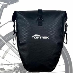 Toptrek Gepäckträgertasche 23-28L wasserdicht mit Reflektoren für sicheres Radfahren