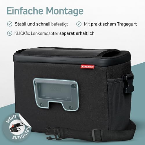 Borgen KLICKfix Lenkertasche für Smartphone - Wasserabweisend & geräumig für Fahrradtouren