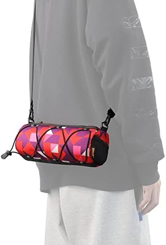 Rhinowalk Fahrrad Lenkertasche - Praktische Vordertasche mit Schultergurt für Reisen & Sport (Schwarz)