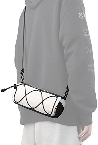 Rhinowalk Fahrrad Lenkertasche - Praktische Vordertasche mit Schultergurt für Reisen & Sport (Schwarz)