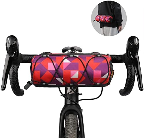 Rhinowalk Fahrrad Lenkertasche - Praktische Vordertasche mit Schultergurt für Reisen & Sport (Schwarz)
