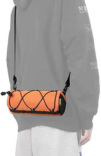 Rhinowalk Fahrrad Lenkertasche - Praktische Vordertasche mit Schultergurt für Reisen & Sport (Schwarz)