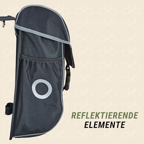 Prophete Fahrradtasche Gepäckträger - wasserabweisend, werkzeugfreie Montage & reflektierende Elemente, ideal für Fahrra