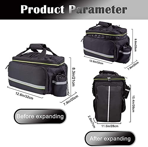 UBORSE 3in1 Fahrradtasche 35L – Wasserdicht, Reflexion für Sicherheit, ideal für Radreisen