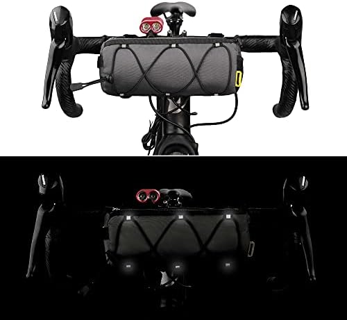 Rhinowalk Fahrrad Lenkertasche - Praktische Vordertasche mit Schultergurt für Reisen & Sport (Schwarz)