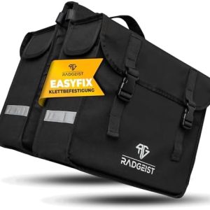 RADGEIST Gepäckträgertasche 30L I Doppeltasche für Fahrradtouren I Einfache Befestigung, schwarz