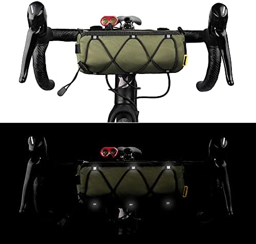 Rhinowalk Fahrrad Lenkertasche - Praktische Vordertasche mit Schultergurt für Reisen & Sport (Schwarz)