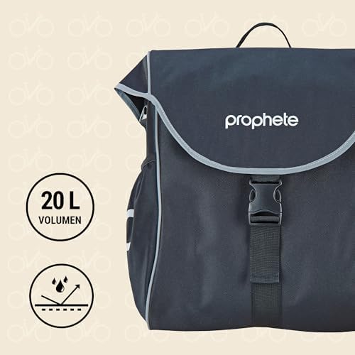 Prophete Fahrradtasche Gepäckträger - wasserabweisend, werkzeugfreie Montage & reflektierende Elemente, ideal für Fahrra