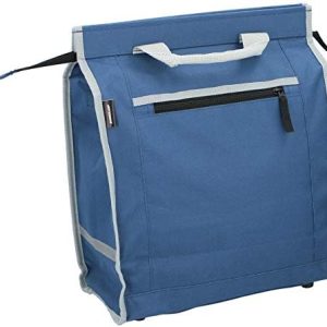 Dunlop - Wasserdichte Fahrradtasche für Gepäckträger mit fluoreszierenden Streifen - 20L, ideal für jede Radtour, Blau