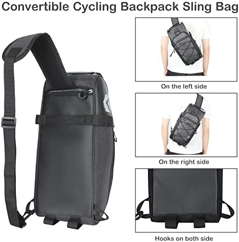 Schwarze Fahrradtasche für Gepäckträger – 8L Kühlfunktion, wasserdicht & isolierend, ideal für Ausflüge