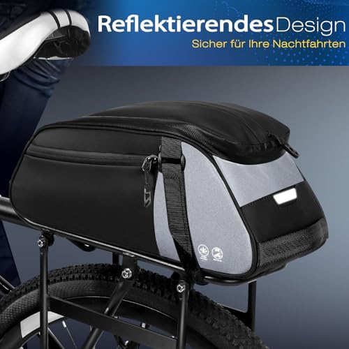Toptrek 8L Gepäckträgertasche mit Regenschutz – Ideal für einfache Fahrradausflüge!