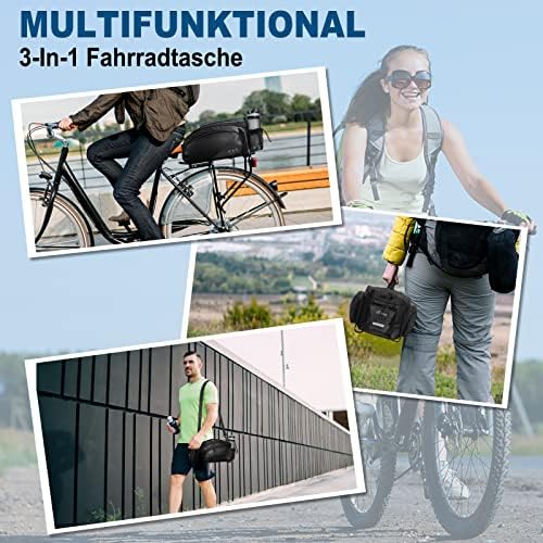 Toptrek 8L Gepäckträgertasche mit Regenschutz – Ideal für einfache Fahrradausflüge!