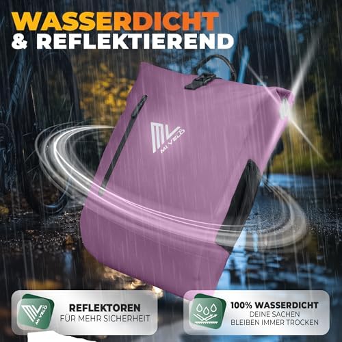 MIVELO 3in1 Fahrradtasche für Gepäckträger - 100% wasserdicht, perfekt für Abenteuer!