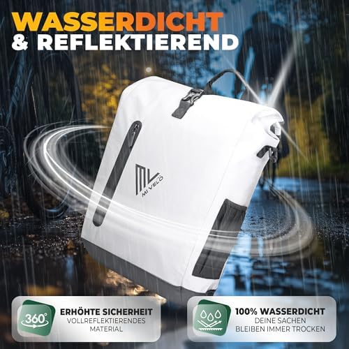 MIVELO 3in1 Fahrradtasche für Gepäckträger - 100% wasserdicht, perfekt für Abenteuer!