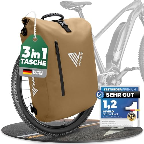 MIVELO 3in1 Fahrradtasche für Gepäckträger - 100% wasserdicht, perfekt für Abenteuer!