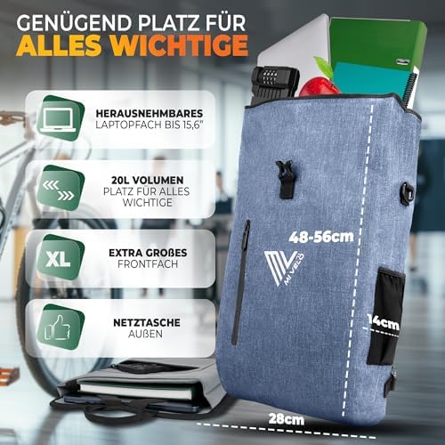 MIVELO 3in1 Fahrradtasche für Gepäckträger - 100% wasserdicht, perfekt für Abenteuer!