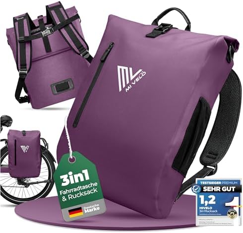 MIVELO 3in1 Fahrradtasche für Gepäckträger - 100% wasserdicht, perfekt für Abenteuer!