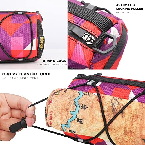 Rhinowalk Fahrrad Lenkertasche - Praktische Vordertasche mit Schultergurt für Reisen & Sport (Schwarz)