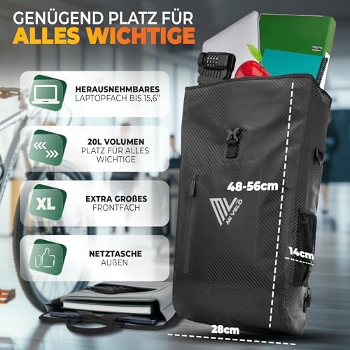 MIVELO 3in1 Fahrradtasche für Gepäckträger - 100% wasserdicht, perfekt für Abenteuer!