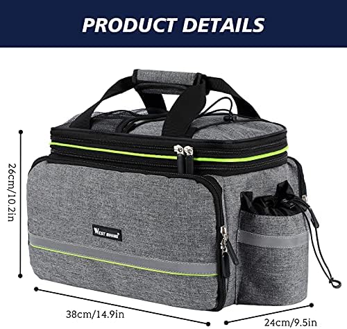 UBORSE 3in1 Fahrradtasche 35L – Wasserdicht, Reflexion für Sicherheit, ideal für Radreisen