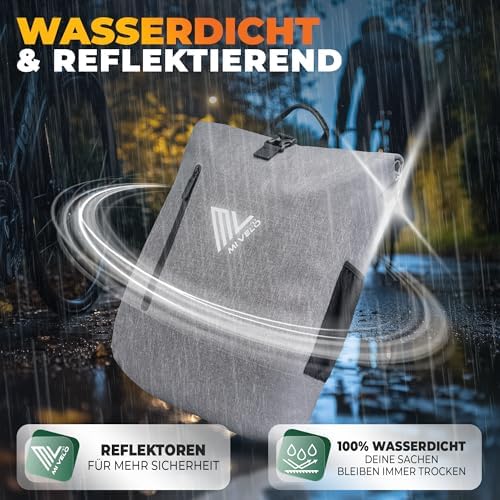 MIVELO 3in1 Fahrradtasche für Gepäckträger - 100% wasserdicht, perfekt für Abenteuer!