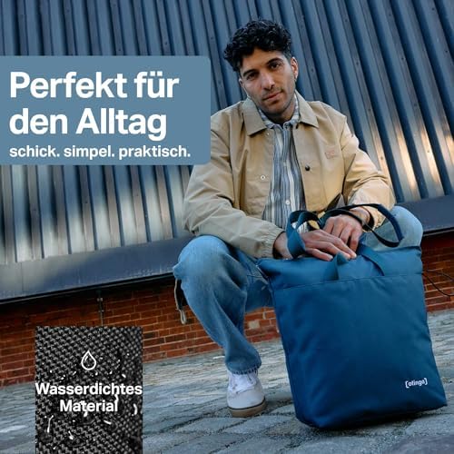 otinga® Shopper Fahrradtasche faltbar 14L - leichte, wasserabweisende Einkaufstasche für Fahrradgepäckträger, ideal für
