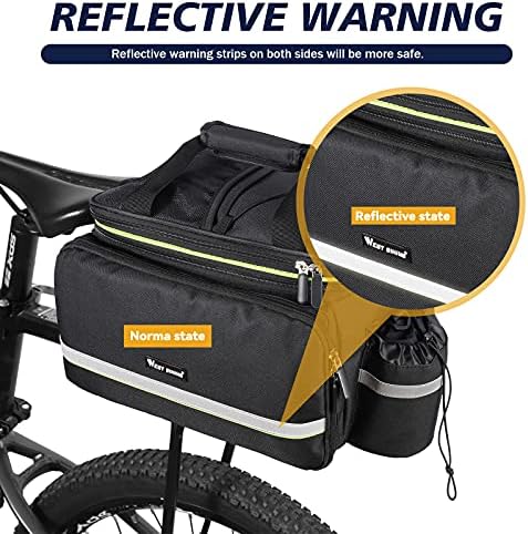 UBORSE 3in1 Fahrradtasche 35L – Wasserdicht, Reflexion für Sicherheit, ideal für Radreisen