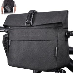 GXCROR Lenkertasche Fahrrad 9L - Praktische Fahrradtasche für den Lenker mit Schultergurt für jeden Ausflug