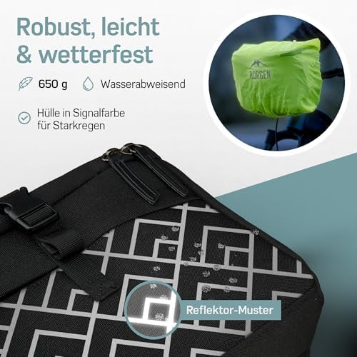 Borgen KLICKfix Lenkertasche für Smartphone - Wasserabweisend & geräumig für Fahrradtouren