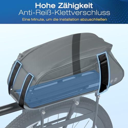 Toptrek 8L Gepäckträgertasche mit Regenschutz – Ideal für einfache Fahrradausflüge!