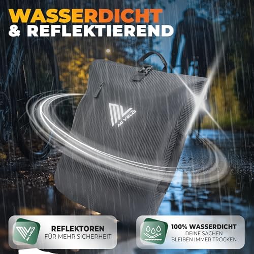 MIVELO 3in1 Fahrradtasche für Gepäckträger - 100% wasserdicht, perfekt für Abenteuer!