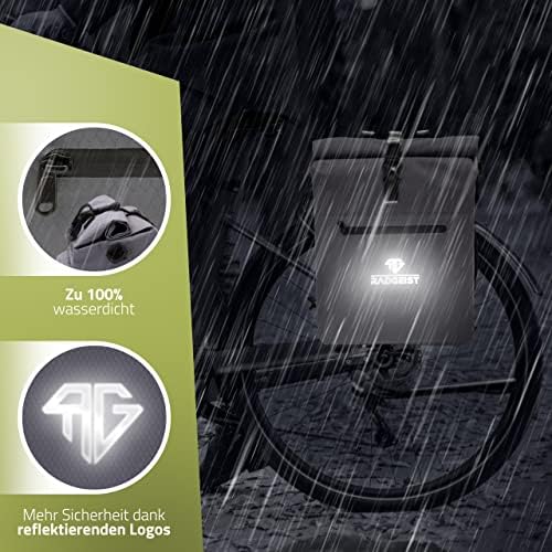 RADGEIST 3in1 Fahrradtasche für Gepäckträger - Wasserdichter Rucksack mit Laptopfach für Unterwegs - 25L - Blau