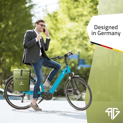 RADGEIST 3in1 Fahrradtasche für Gepäckträger - Wasserdichter Rucksack mit Laptopfach für Unterwegs - 25L - Blau