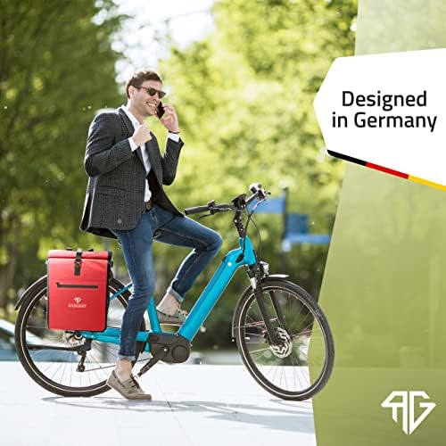 RADGEIST 3in1 Fahrradtasche für Gepäckträger - Wasserdichter Rucksack mit Laptopfach für Unterwegs - 25L - Blau