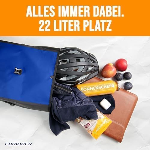 Forrider Gepäckträgertasche 22L – Wasserdichte Fahrradtasche mit Schultergurt für Abenteuer unterwegs
