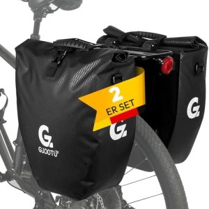 Fahrradtaschen Set von - 40L Gepäckträgertasche mit Tragegriff & Schultergurt, ideal für Radreisen!