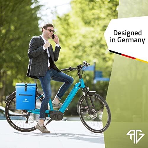 RADGEIST 3in1 Fahrradtasche für Gepäckträger - Wasserdichter Rucksack mit Laptopfach für Unterwegs - 25L - Blau