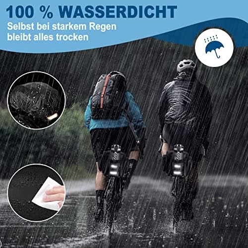 Toptrek 8L Gepäckträgertasche mit Regenschutz – Ideal für einfache Fahrradausflüge!