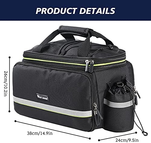 UBORSE 3in1 Fahrradtasche 35L – Wasserdicht, Reflexion für Sicherheit, ideal für Radreisen