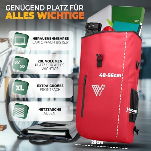 MIVELO 3in1 Fahrradtasche für Gepäckträger - 100% wasserdicht, perfekt für Abenteuer!