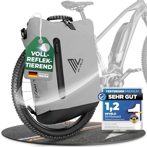 MIVELO 3in1 Fahrradtasche für Gepäckträger - 100% wasserdicht, perfekt für Abenteuer!