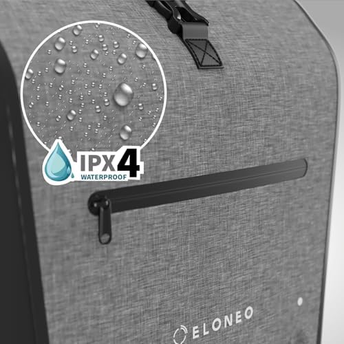 ELONEO Fahrradtasche für Gepäckträger 20L – 100% wasserdicht mit LED Licht für sicheres Radfahren mintgrün