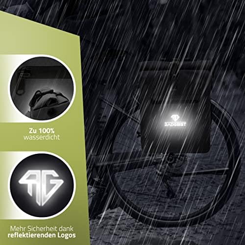 RADGEIST 3in1 Fahrradtasche für Gepäckträger - Wasserdichter Rucksack mit Laptopfach für Unterwegs - 25L - Blau