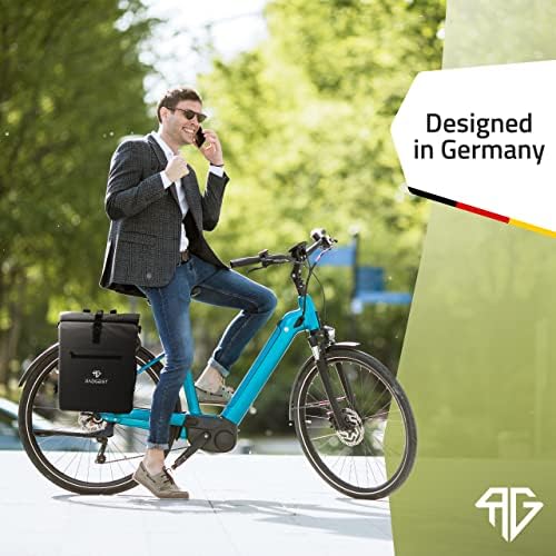 RADGEIST 3in1 Fahrradtasche für Gepäckträger - Wasserdichter Rucksack mit Laptopfach für Unterwegs - 25L - Blau